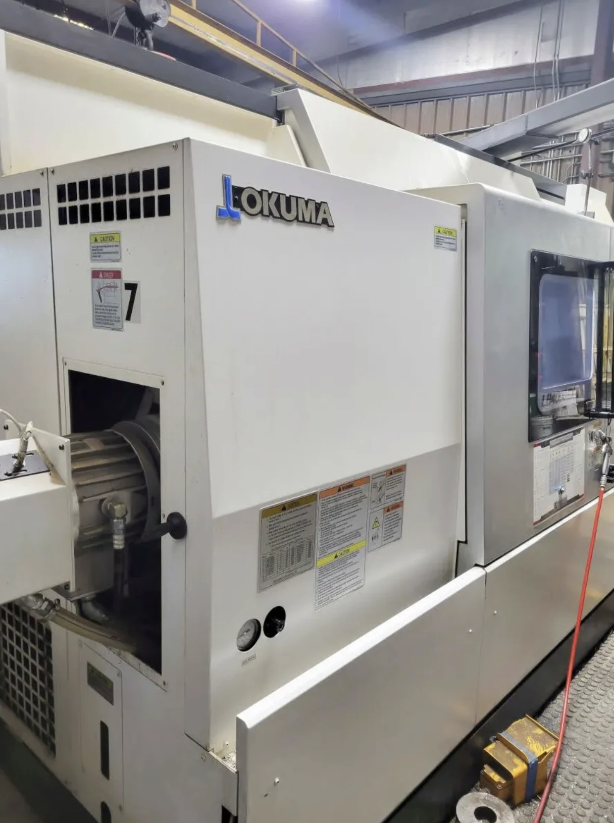 Okuma #LB-4000EXMY, Multi-Axis CNC Lathe, 26.3" swing, 59" machining length, 18.9" turning diameter, 12"