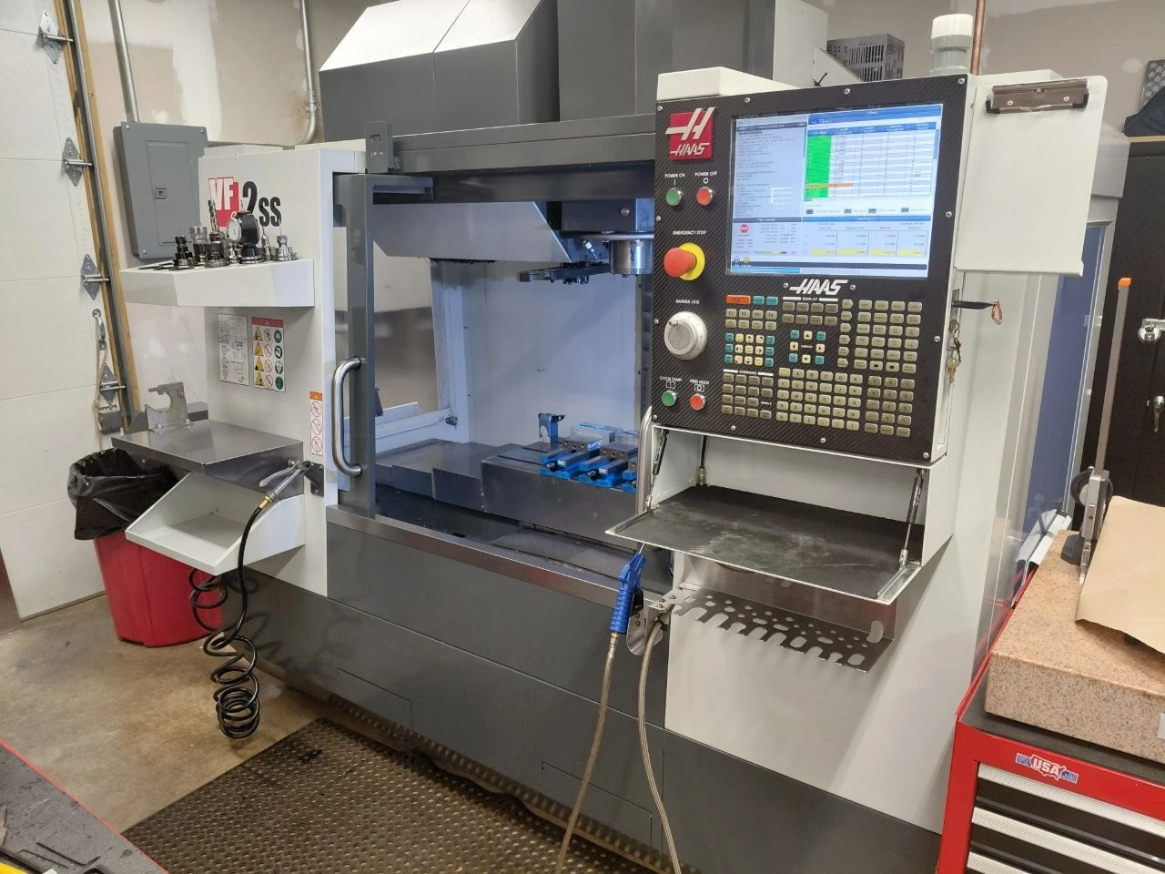 Haas #VF-2SS, 3-Axis CNC Vertical Machining Center, 30" X, 16" Y, 20" Z, 36" x 14" table, 30 HP, 12,000 RPM