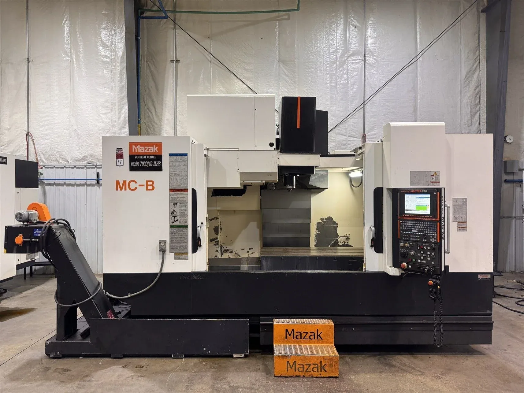 Mazak #Nexus-700D/40-II-HS, CNC Vertical Machining Center, 60.2" X, 27.5" Y, 25.5" Z, 68.5" x 28" table, 30