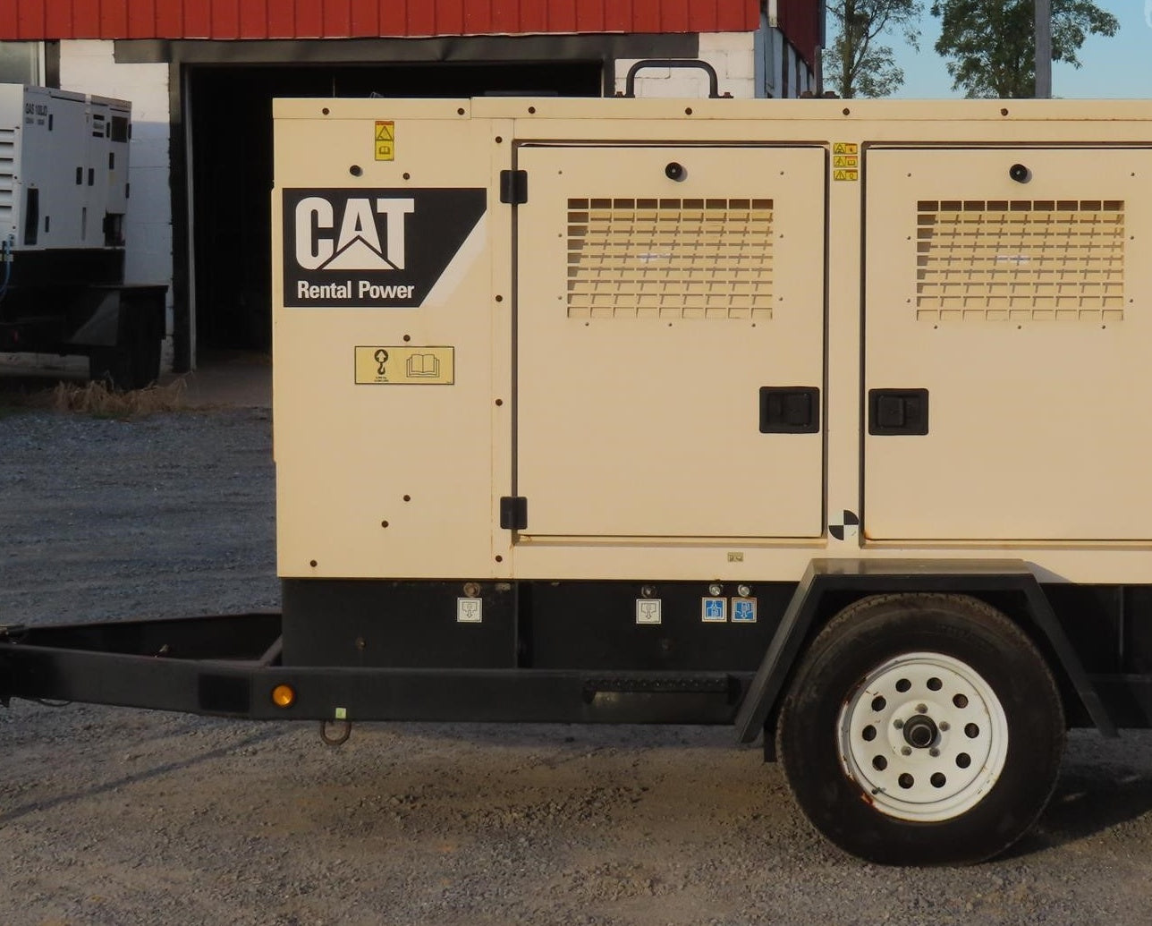 47 KW Caterpillar #XQ60, mobile diesel generator set, C3.4B engine, prime, sound attenuated enclosure, 100