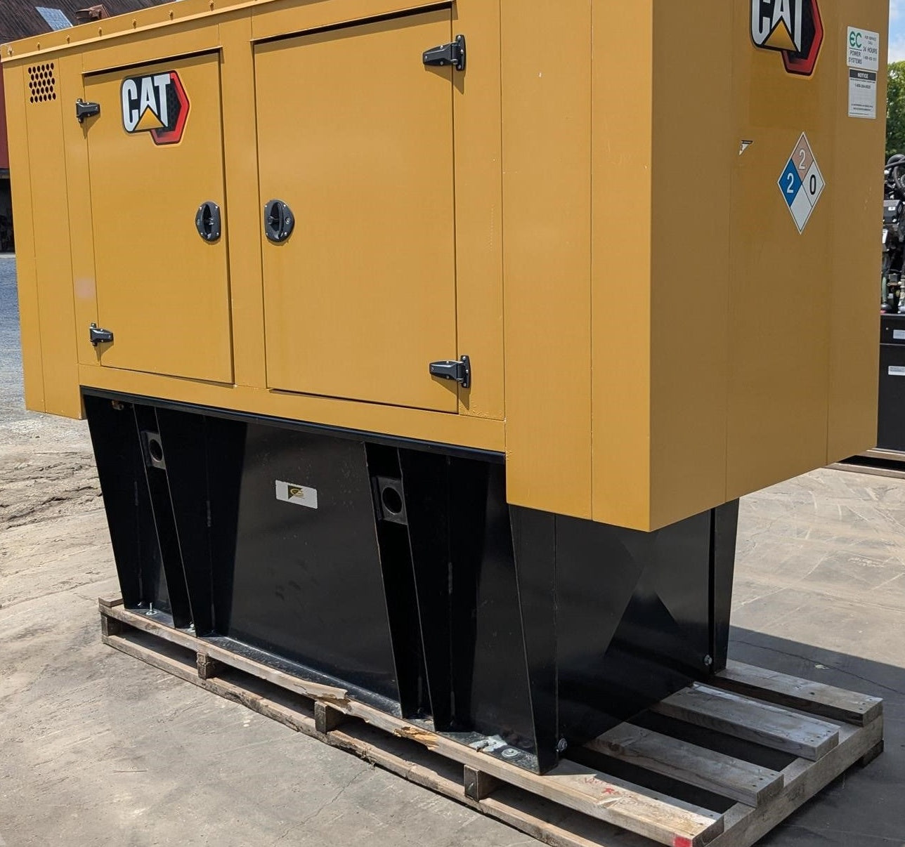 60 KW Olympian #D60P3S, diesel generator set, 75 KVA, 120/240 Volts, 1 phase, Perkins engine, sound