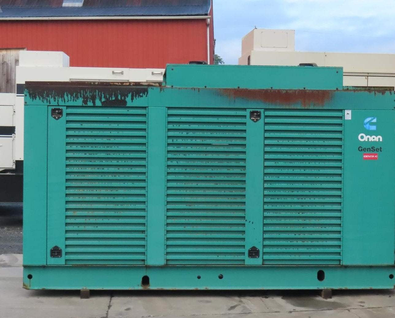 500 KW Cummins #DFED-4491103, diesel generator set, 277/480 Volts, 3 phase, KTA19-G4 engine, enclosed, 538