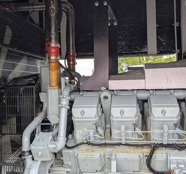 1250 KW HiPower #HD1250TT6, diesel generator set, 480 Volts, 3 phase, Mitsubishi S12R-Y2PTAW engine, sound