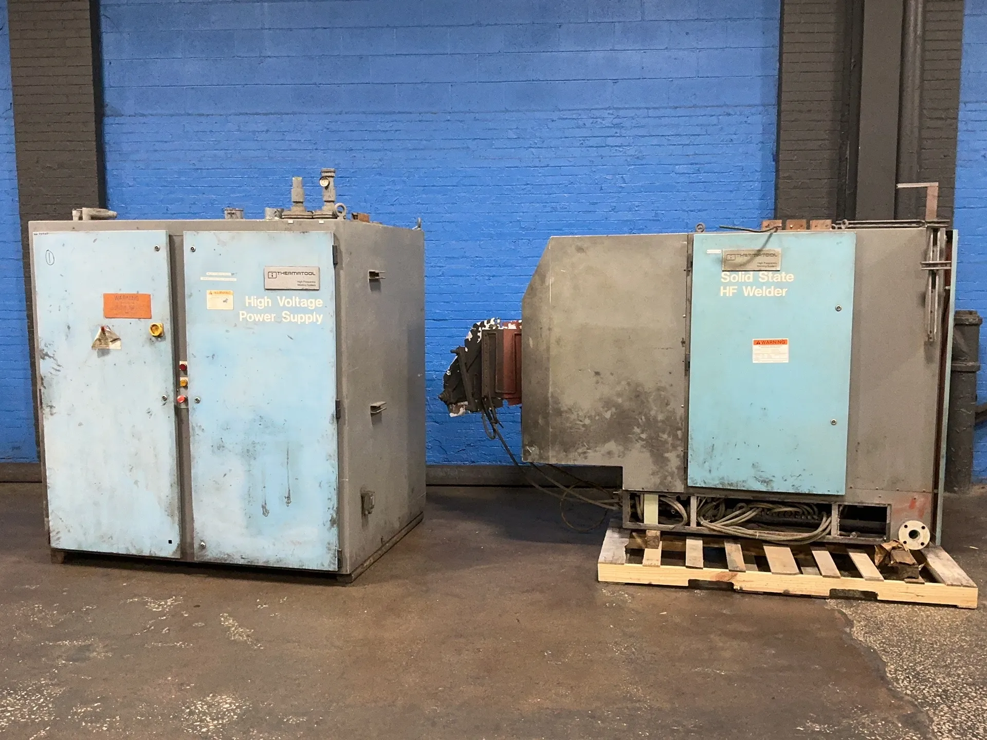 Thermatool #TMI-100, solid state welder w/ high voltage power supply, 100 KW, 190 KVA, 239 A, 3/60/460, 1994