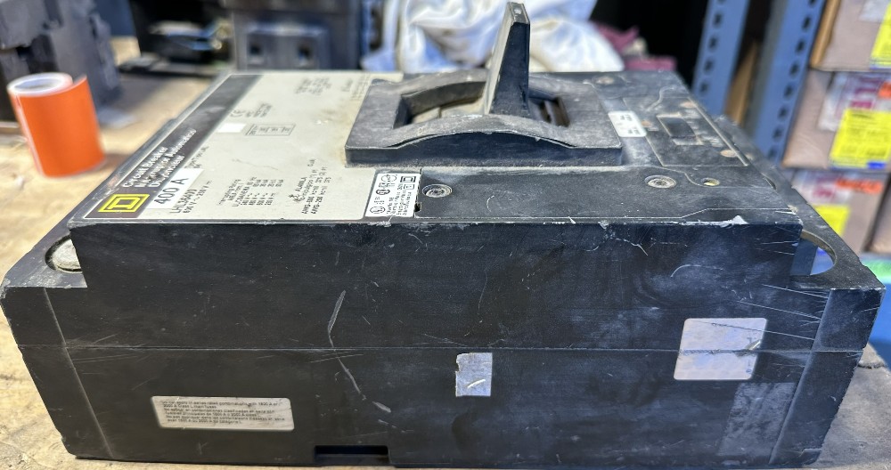 400 Amps, Square D, LHL36400, Type LAL, Molded Case Circuit Breaker, 3-pole, 600 VAC/250 VDC, adj. magnetic