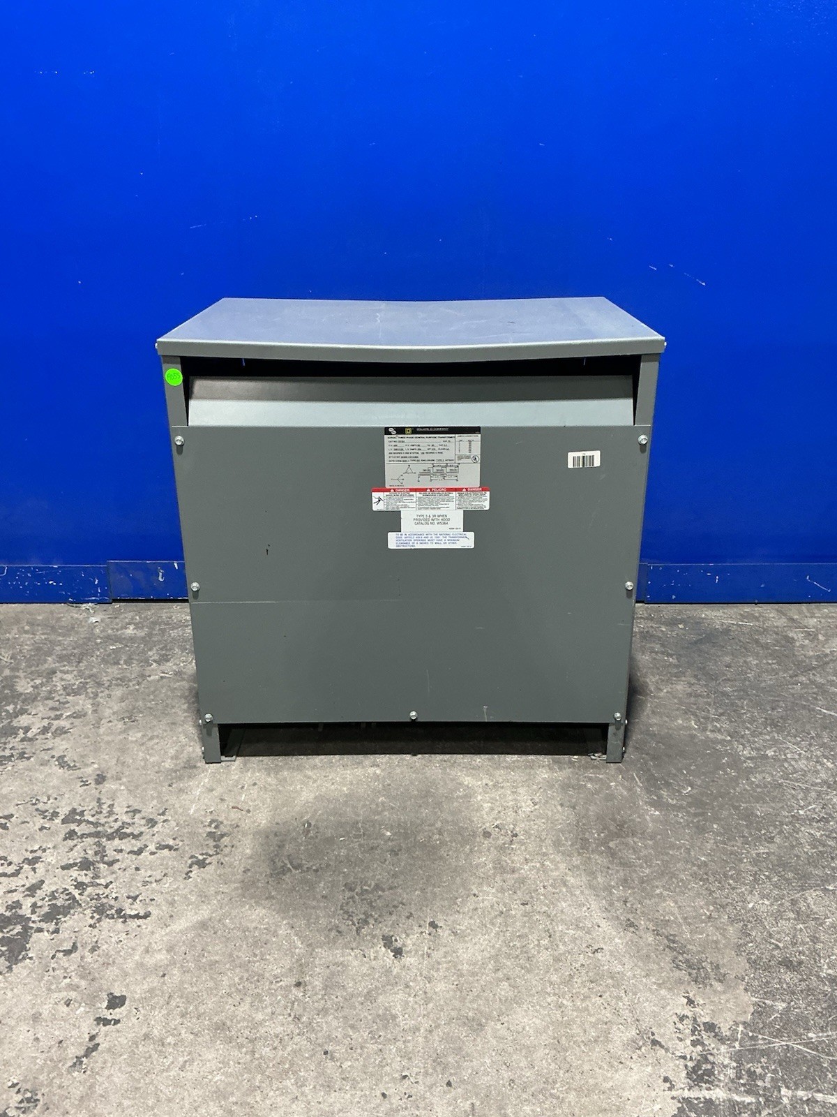 75 KVA 480 Primary, 208Y/120 Secondary, Square D 75T3H, Dry Type Transformer, 3PH, 60 Hz