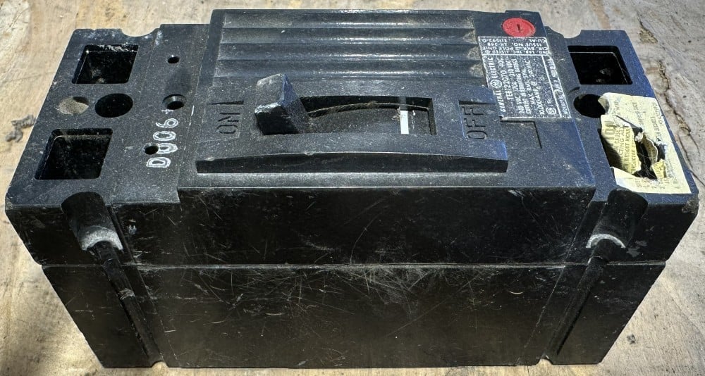 70 Amps, General Electric, TEB122070, Type TEB, Molded Case Circuit Breaker, 2-Pole, 240 VAC / 250 VDC