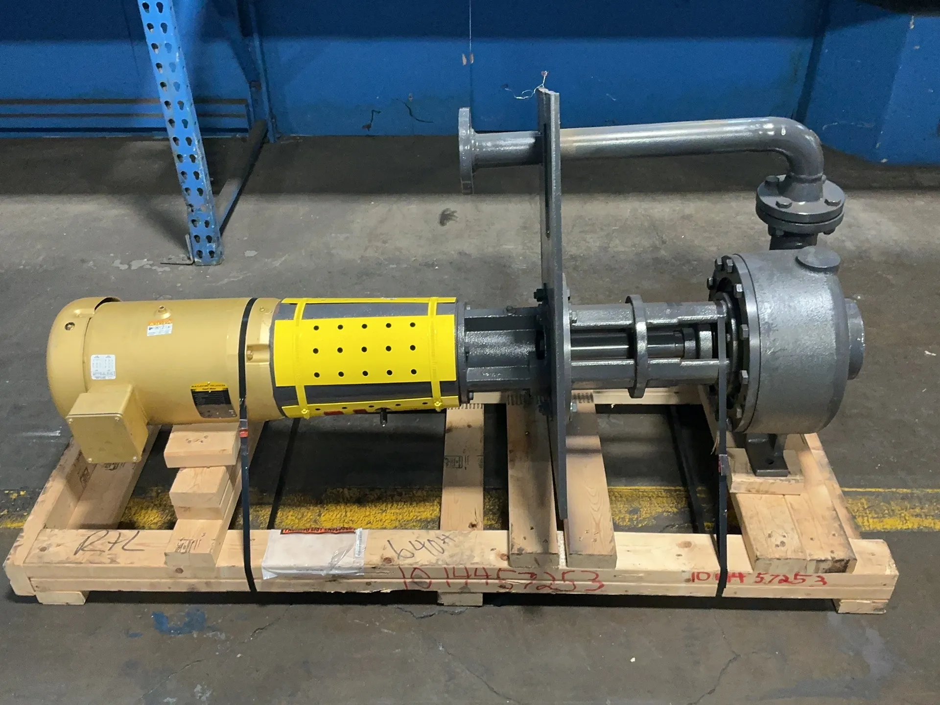198 GPM @ 49' TDH, Gusher #V2X2-10SLL-CDM-ADP, vertical centrifugal pump, 7.5 HP, 1770 RPM, 19/9.5 A, 230/460