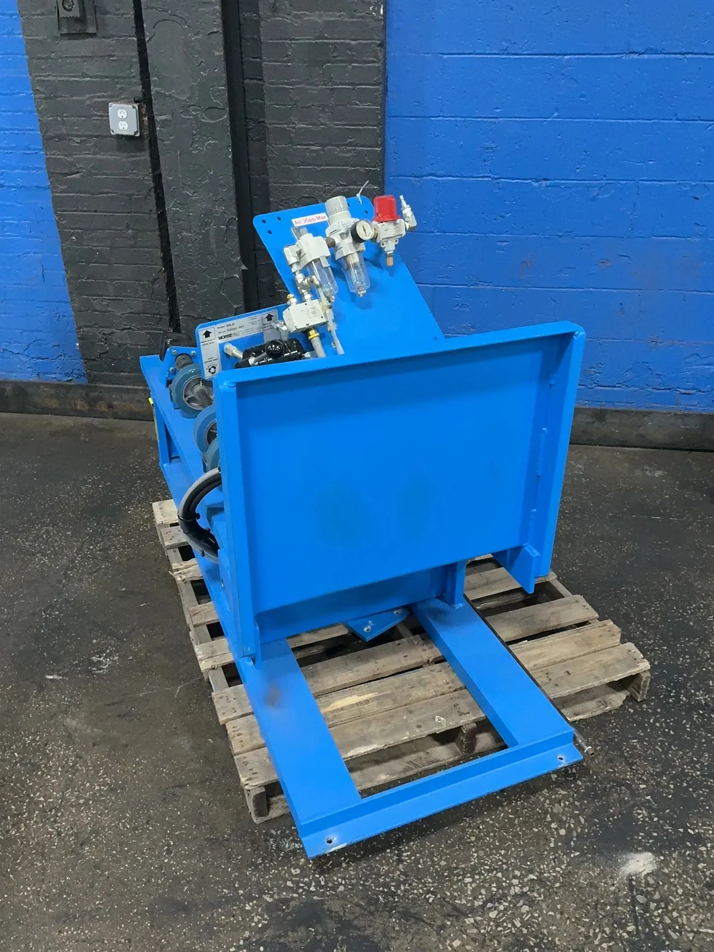1,000 lb. Morse #456-A, drum roller, 20" x 26" table