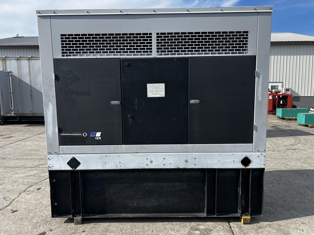 125 KW Detroit Diesel #125DSEJB, diesel generator set, 120/208 Volts, 1/3 phase, John Deere 6068TF250 engine