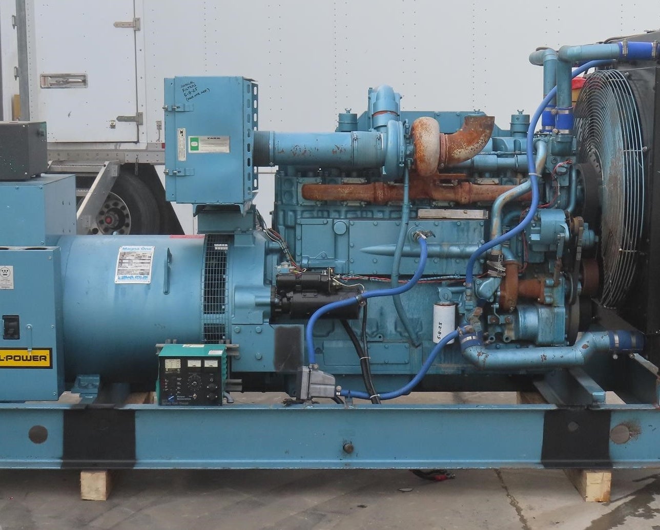 250 KW All-Power #AP375DC, diesel generator set, 277/480 Volts, 3 phase, standby, Cummins KTA-1150-G engine