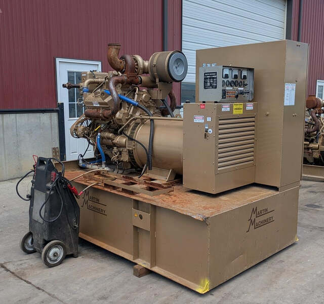 300 KW Detroit Diesel #MDD300-3, diesel generator set, 120/208 Volts, 3 phase, 375 KVA, 6V92T engine, 474 HP
