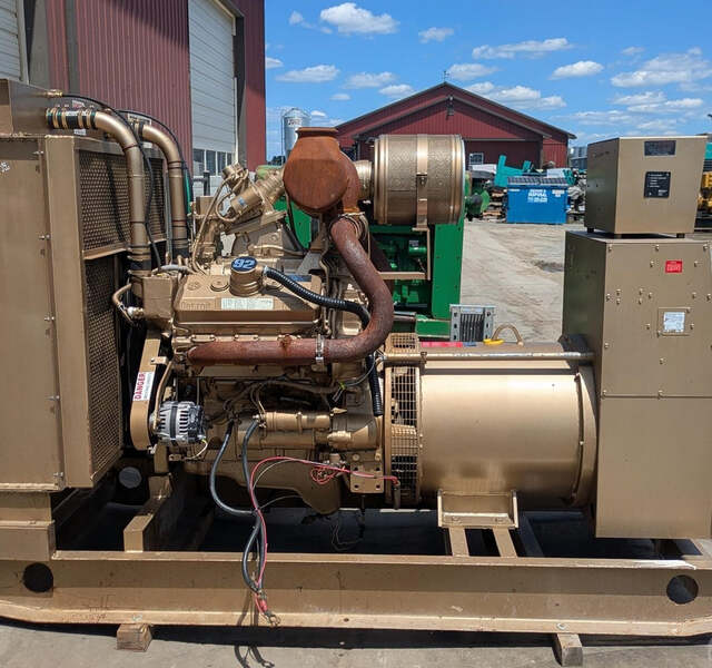 300 KW Detroit Diesel #MDD300-3, diesel generator set, 277/480 Volts, 3 phase, 375 KVA, 6V92T engine, 474 HP