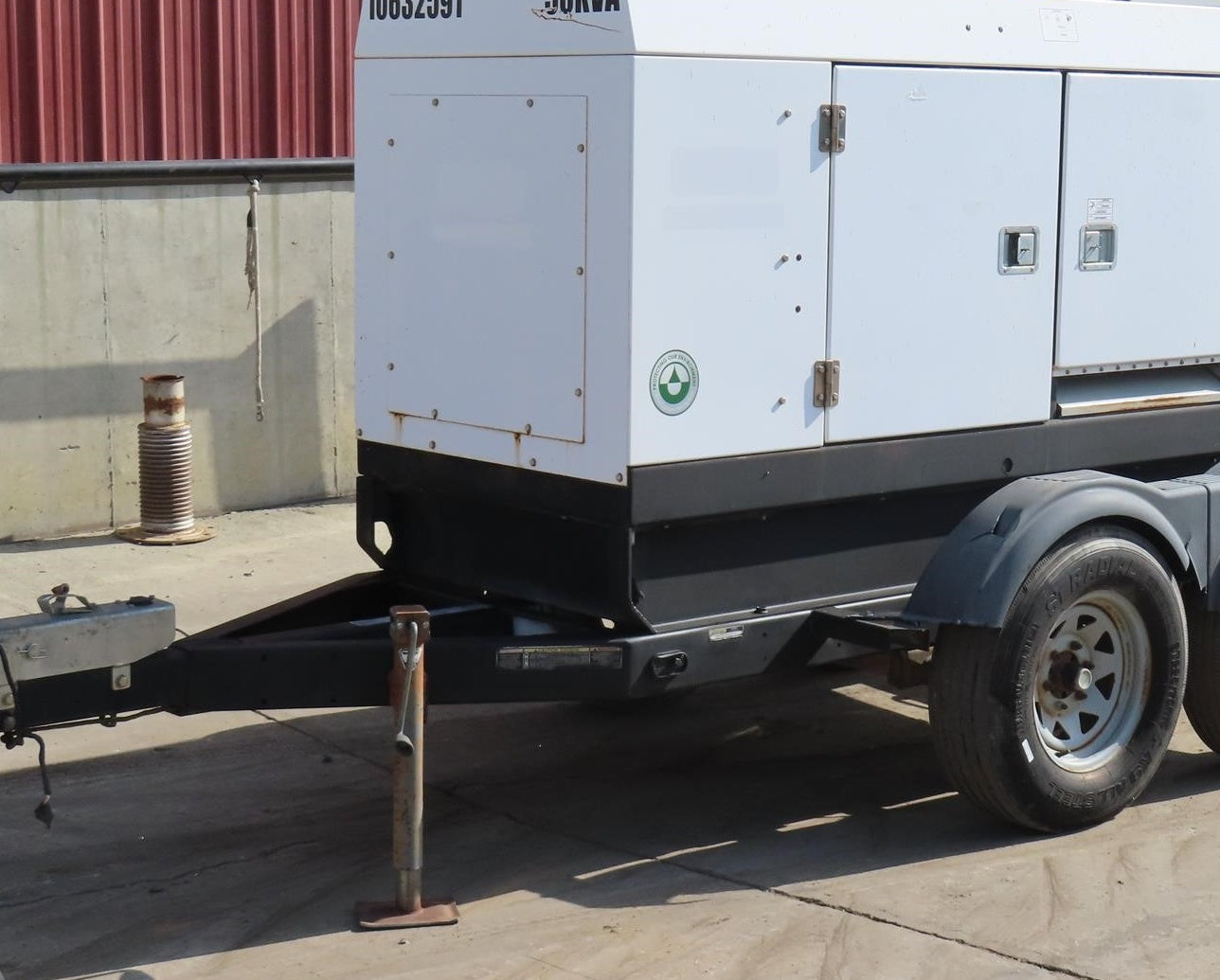 38 KW Wacker Neuson #G50, towable diesel generator set, 48 KVA, Isuzu 4LE2 engine, 66 HP, sound attenuated
