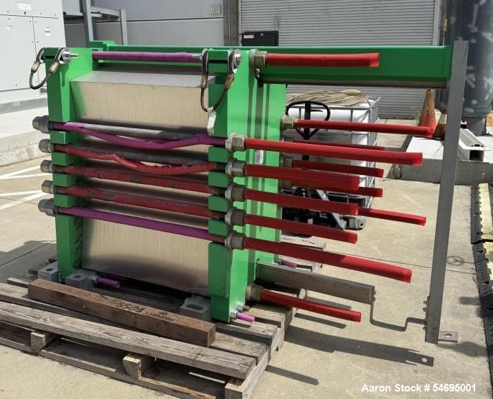 1,344 sq.ft., Alfa-Laval #TK20-BWFX, Plate & Frame Heat Exchanger, 612/235 psig @ 230°F, 0.8 mm plates