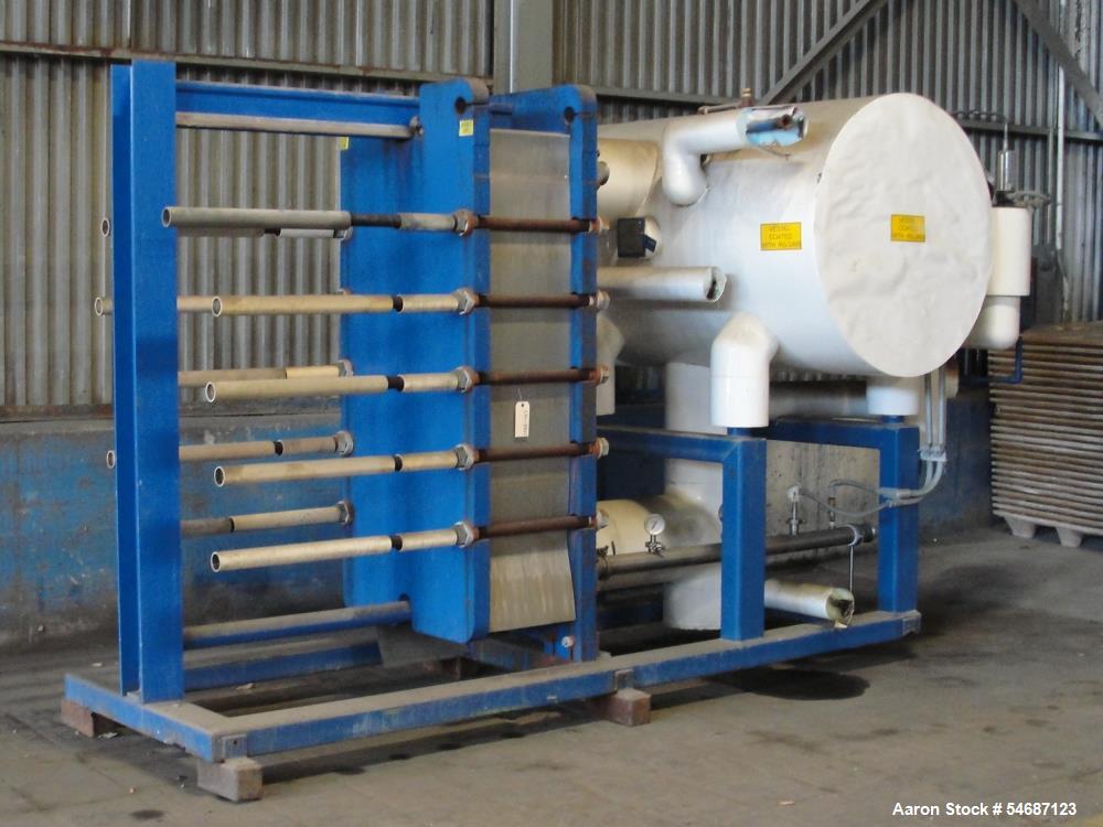 1045 sq.ft., GEA APV #8WP-B2-2, Plate Heat Exchanger, 316 Stainless Steel plates, 150/250 psi, 250 gallon