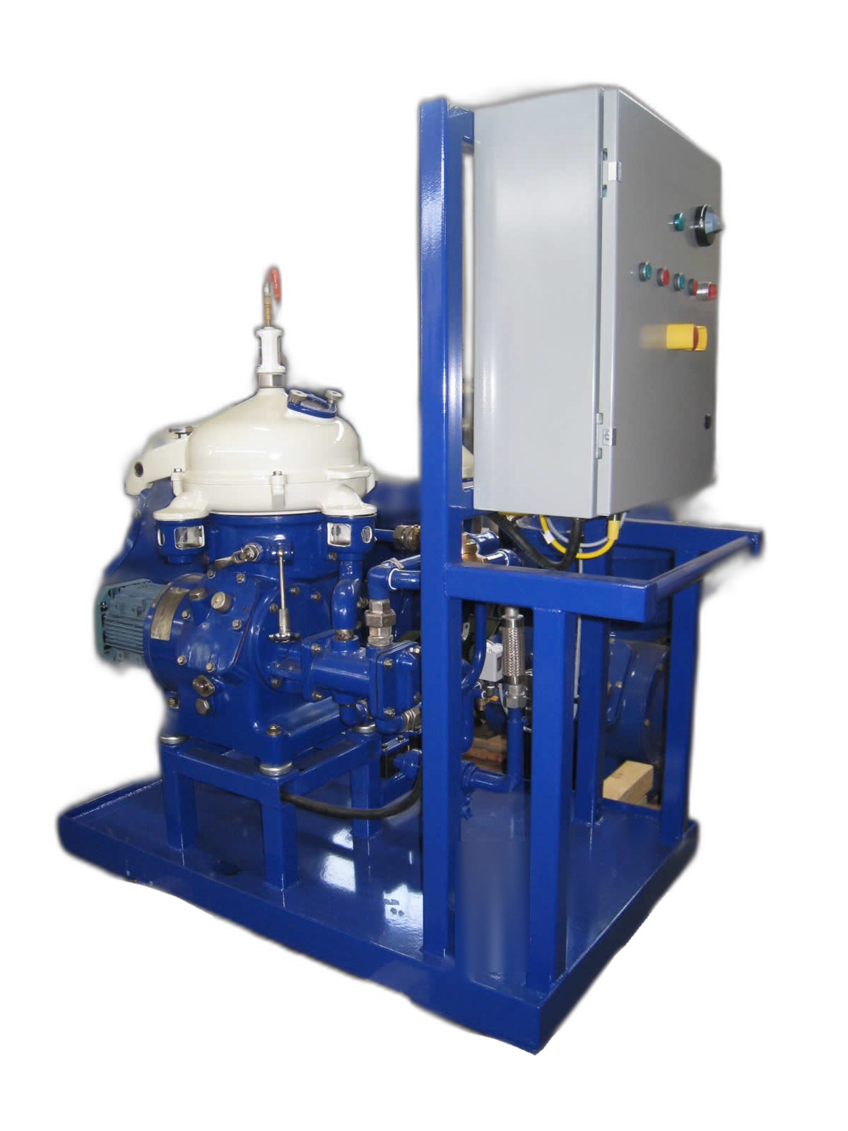 Alfa-Laval #MAB-104 Centrifuge Skid with Control Panel, Tested, In Stock