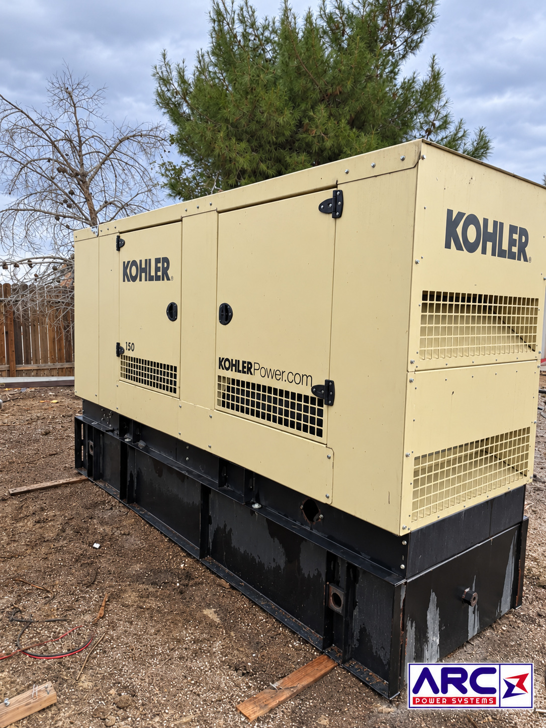 150 KW Kohler #150REOZJF, diesel generator set, 120/208 Volts, 3 phase, John Deere 6068HF285 engine, Tier 3