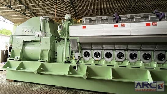 7280 KW Wartsila #W16V32, HFO/diesel generator sets, ABB 9100 KVA alternators, 11000 Volts, 60 Hz, 720 RPM