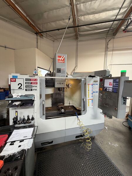 Haas #VF-2D, CNC vertical machining center, 3-Axis, 30" X, 16" Y, 20" Z, 10000 RPM, 20 automatic tool