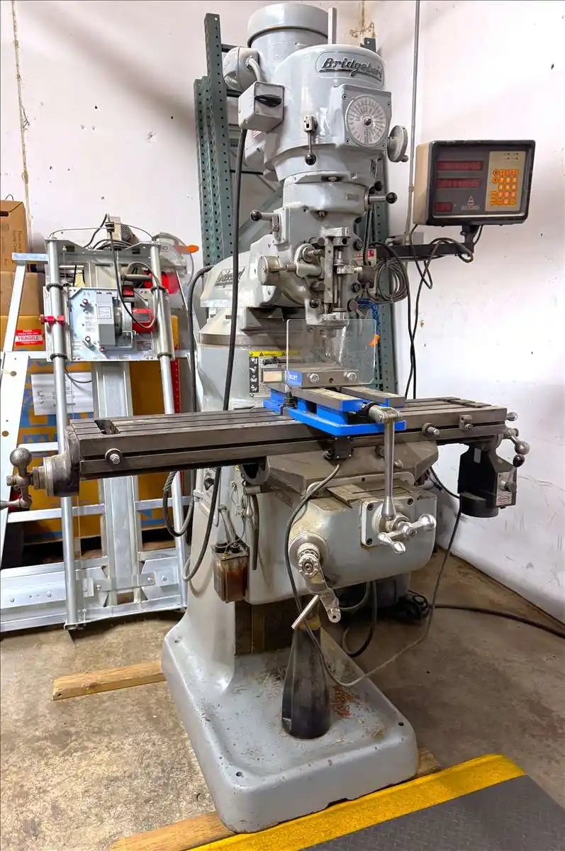 Bridgeport, vertical milling machine, 9" x42" power feed table, 1.5 HP, Anilam Wizard 2-Axis digital read out