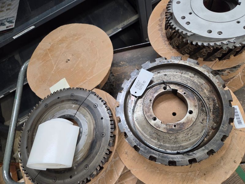 Various Industrial Woodworking Flooring Saw Blades - Many Sizes and Conditions