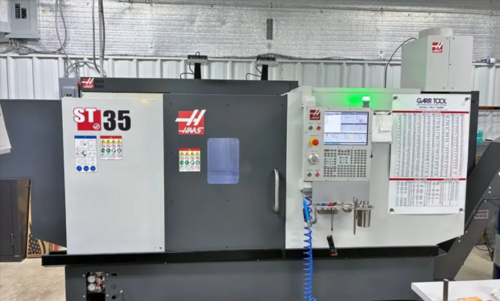 Haas #ST-35, CNC turning center, Big Bore, 21" swing, 15" cutting diameter, 32.5" cutting length, 12" chuck