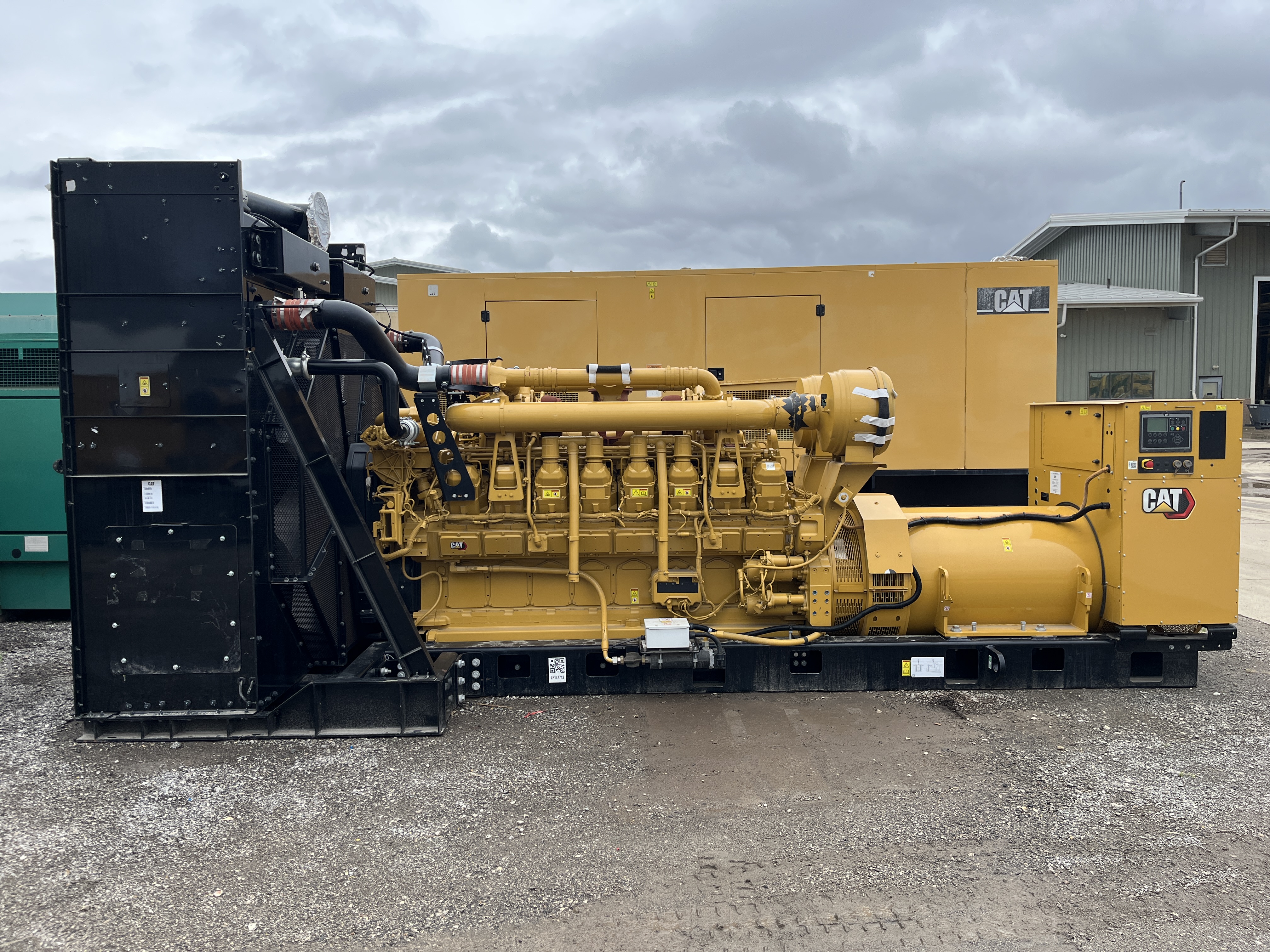 2500 KW Caterpillar #3516C, diesel generator, skid mounted, 277/480 Volts, 2025