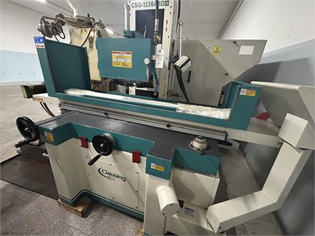 12" x 36" Clausing #CSG-1236ASDIII, automatic surface grinder, 14" x 2" x 5" bore wheel, 23.6" center to