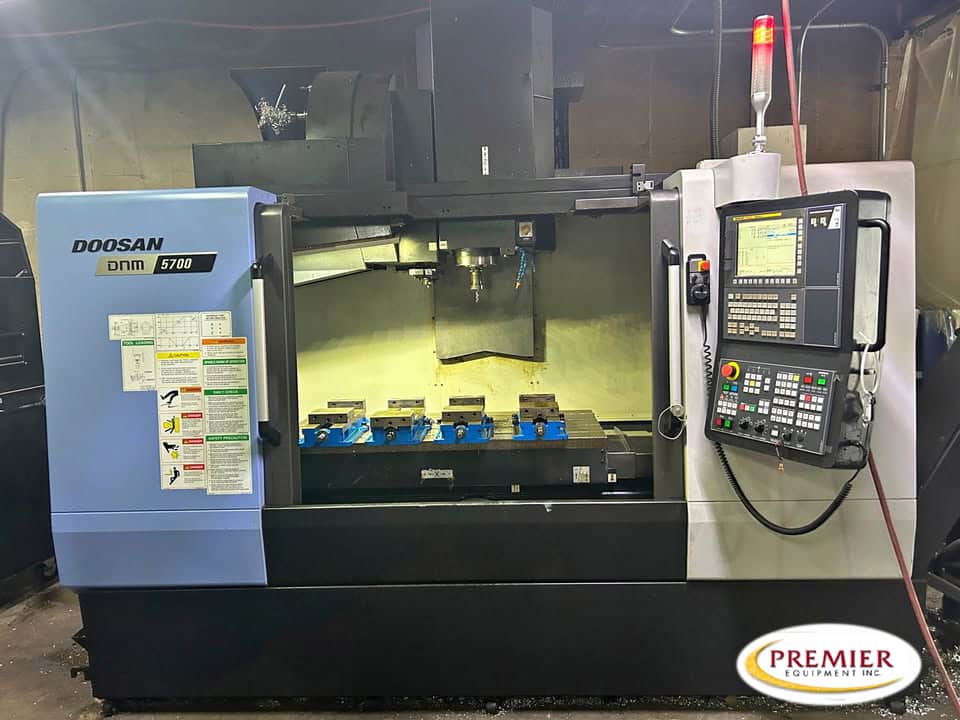 Daewoo Doosan #DNM-5700S, high speed CNC vertical machining center, Fanuc Series 0iMF, 41.3" X, 22.4" Y