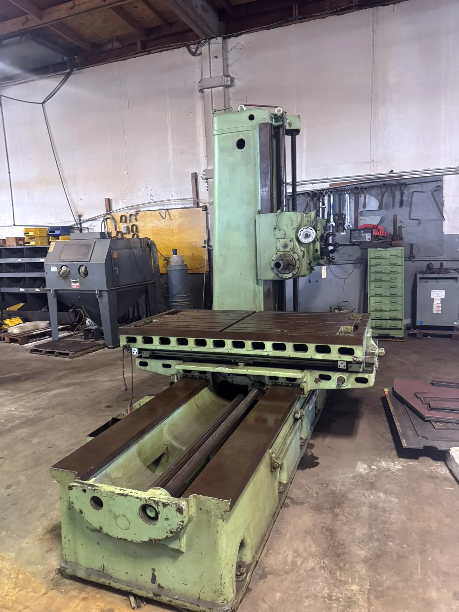 3" Giddings & Lewis #M-1333-9-168II, table type horizontal boring mill, 74" x36" tbl., 60" X, 48" Y, 48" Z