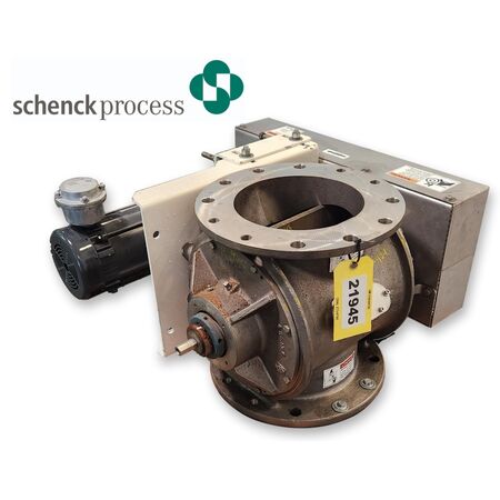10" Schenck Coperion #MTA60, rotary airlock valve, 304 Stainless Steel, Inconel 10-vane rotor, 16-1/2" body