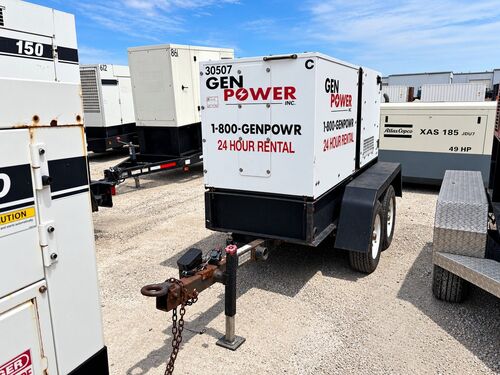 25 KW Magnum #MMG35FH, diesel generator set, 208/480 Volts, 3-phase, 4368 hours, John Deere #4024TF270D