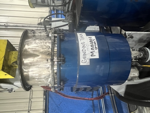 Union Process #QL-25, Szegvari Circulation Attritor, 27.5 gallon tank, 25 gallon media, 250 gallon