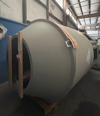135 Ton, Delta #T-125F, Fiberglass Cooling Tower, 270 GPM, 7.5 HP fan motor, VFD, freeze protection, 230/460