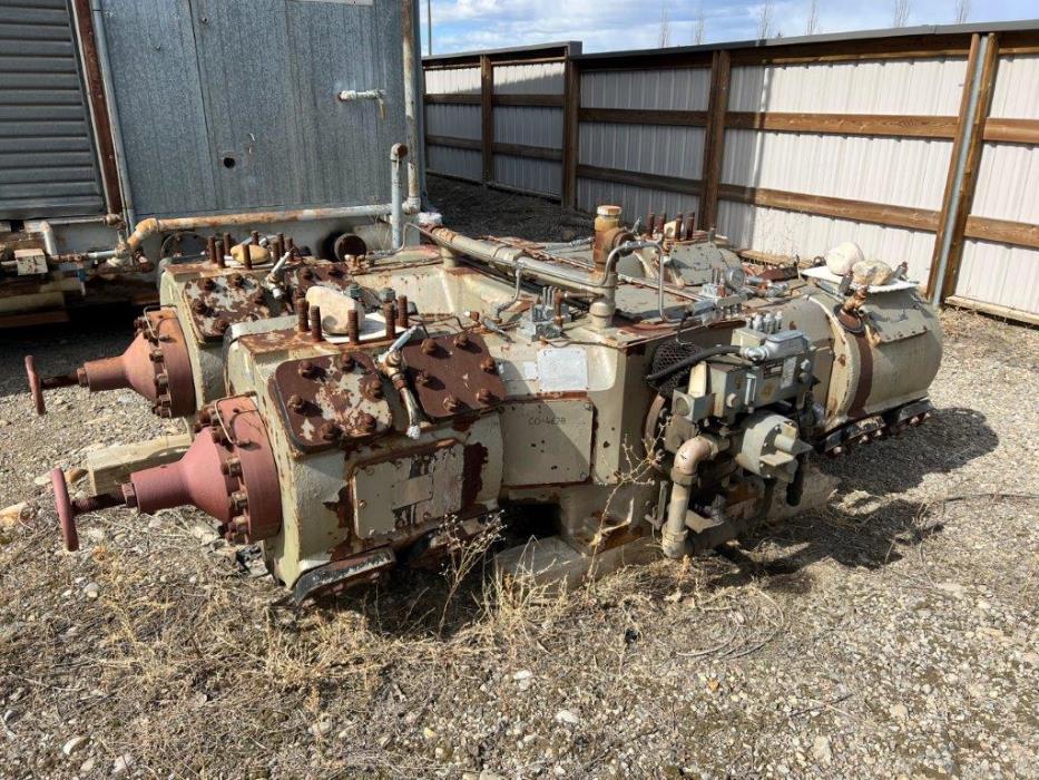 5-1/2" & 9-1/4" Bore, Worthington #OF6-SU3, core compressor frame and cylinders, S/N A-12807