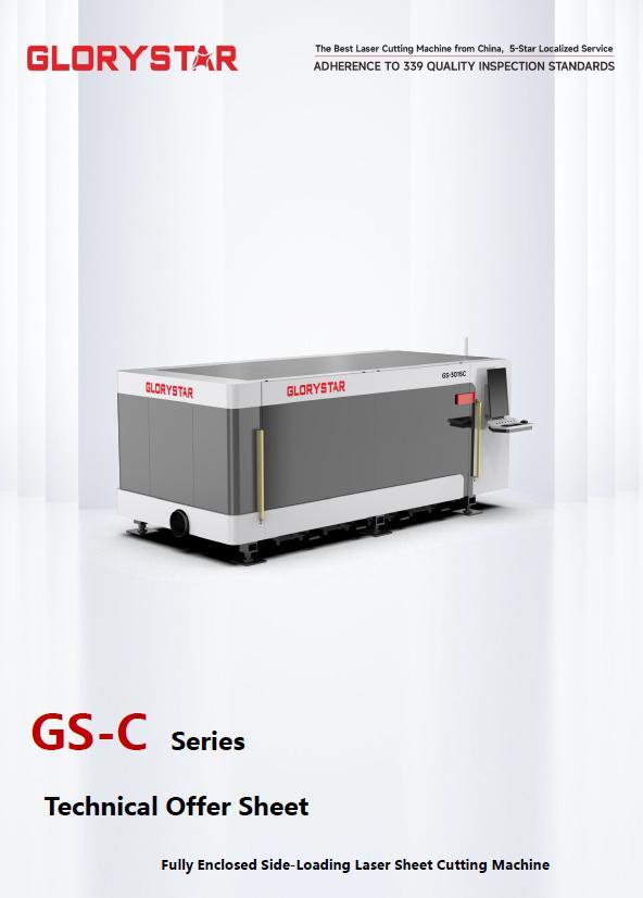 Glorystar #GS-3015C, fiber laser, 6 kW, 10' x 5' working area, 3.3" Z, 1.18" max. cutting thickness, FSCUT