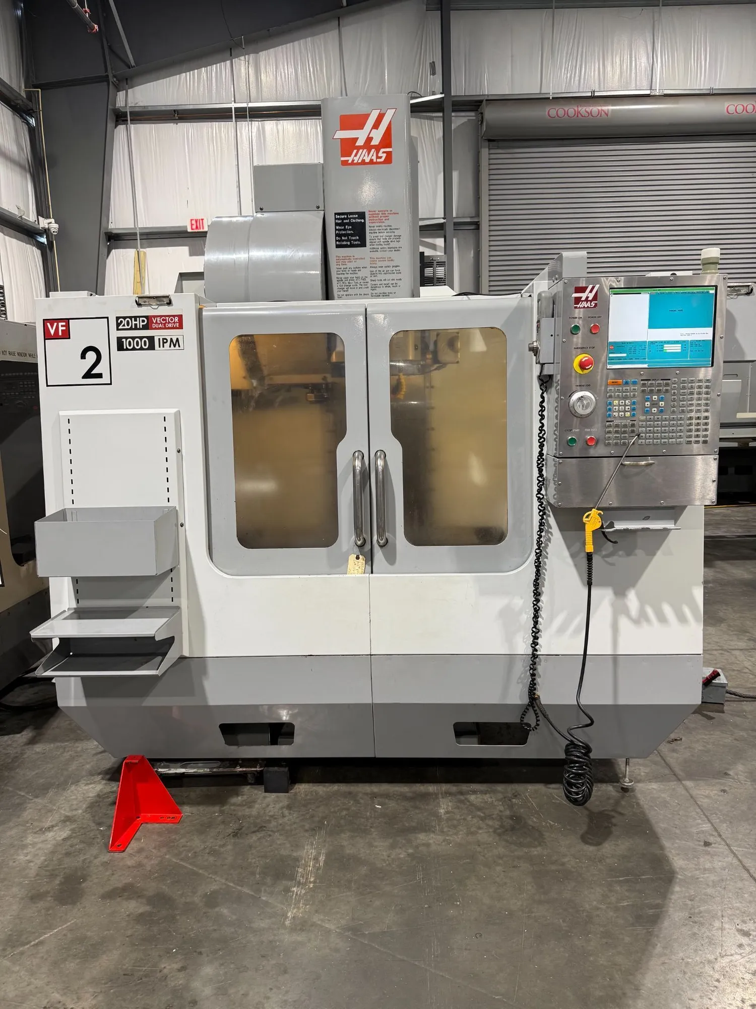 Haas #VF-2D, CNC vertical machining center, 20 automatic tool changer, 30" X, 16" Y, 20" Z, 7500 RPM, CAT-40