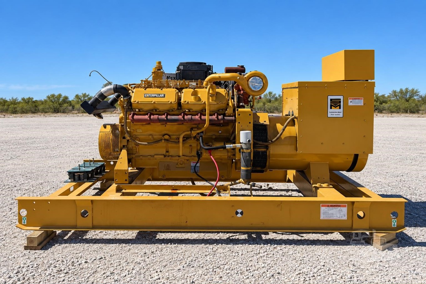 500 KW Caterpillar #SR4B, Diesel Generator, 480 Volts, 749 HP @ 1800 RPM Cat 3412 engine, digital control
