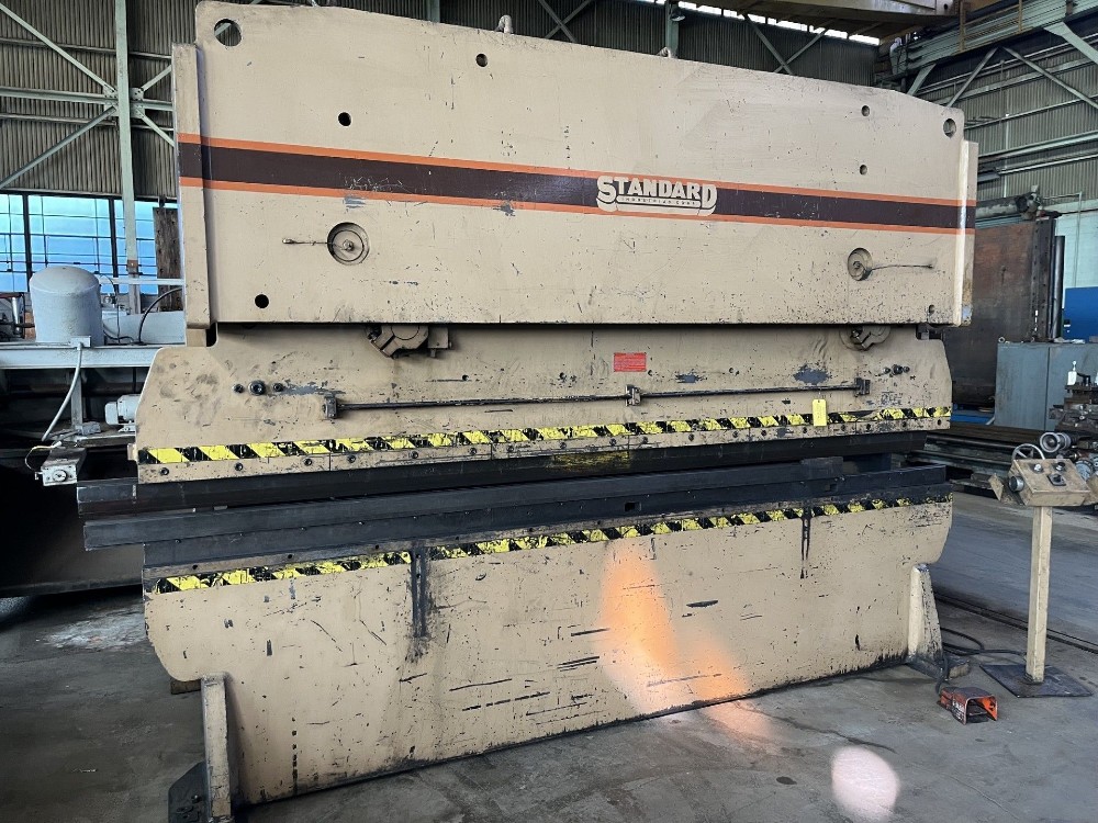 200 Ton, Standard Industrial #AB200-12, hydraulic press brake, 12' overall, 126" between housing, 6" stroke