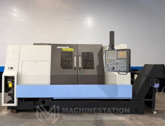 Daewoo Doosan #Puma-400C, CNC turning center, 30.7" swing, 18.5" 3-jaw chuck, 7.1" bar, 7.5" bore, 21.65"