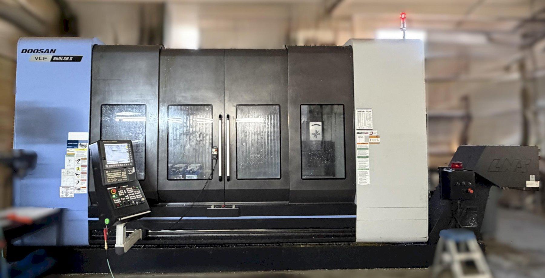 Daewoo Doosan #VCF-850LSR-II, CNC vertical machining center, 60 automatic tool changer, 118" X, 33" Y, 31" Z