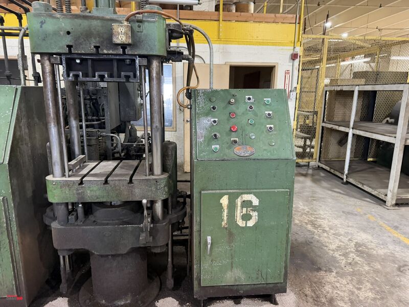75 Ton, Williams White/Racine, Hydraulic Transfer Compression Molding Press, 20" x 22" platens, 16" x 13" x