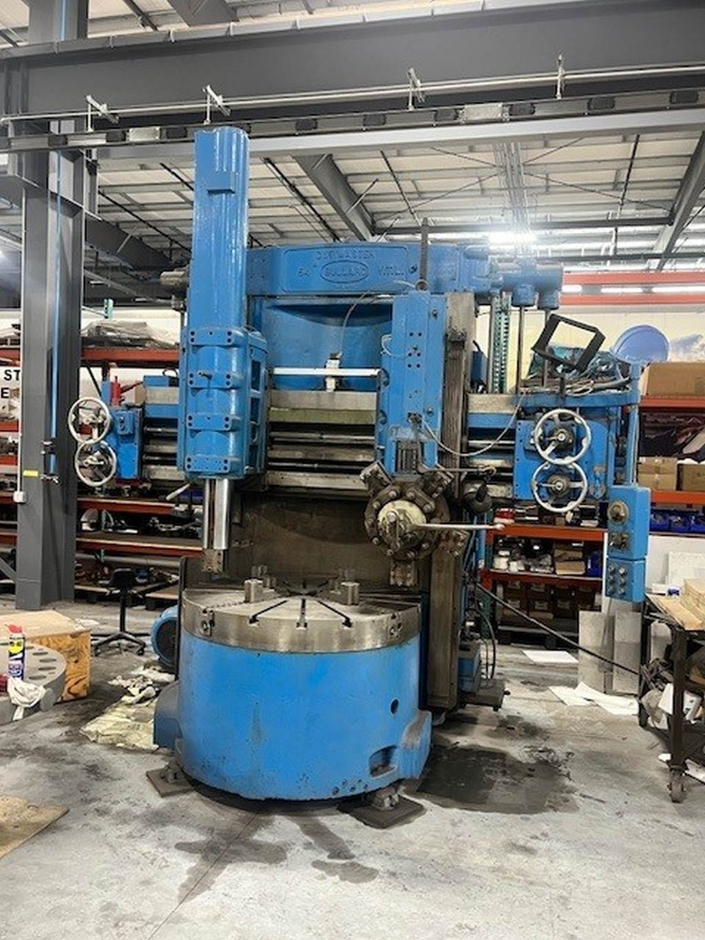 54" Bullard #Cutmaster-54, vertical boring mill, 62" swing, 44" under rail, 4-jaw chuck, 30 HP, 4.4-160 RPM