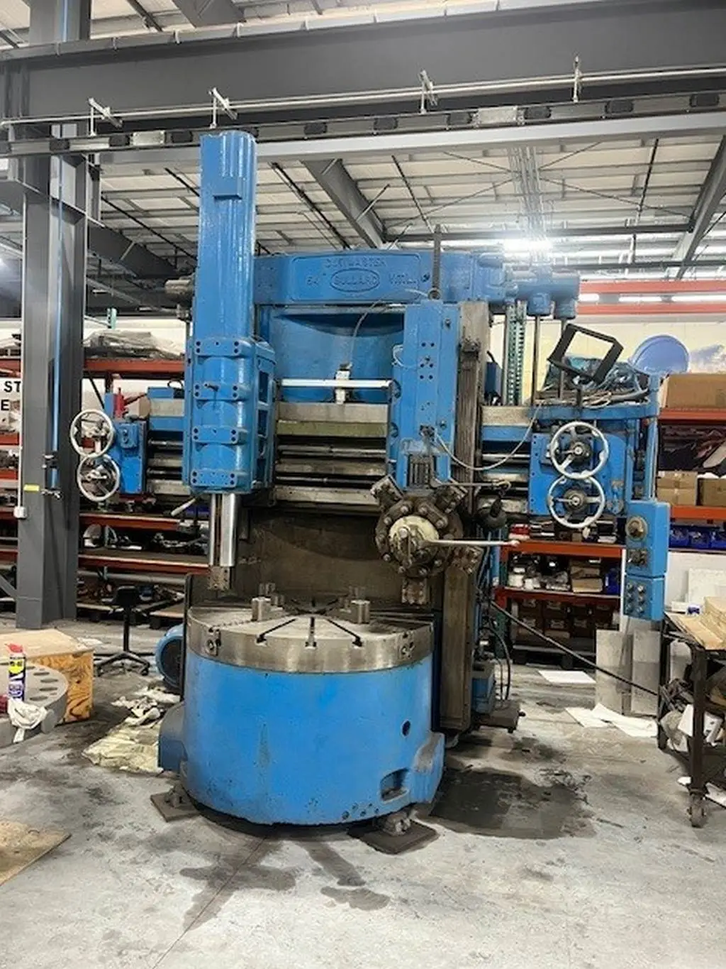 54" Bullard #Cutmaster-54, vertical boring mill, 62" swing, 44" under rail, 4-jaw chuck, 30 HP, 4.4-160 RPM