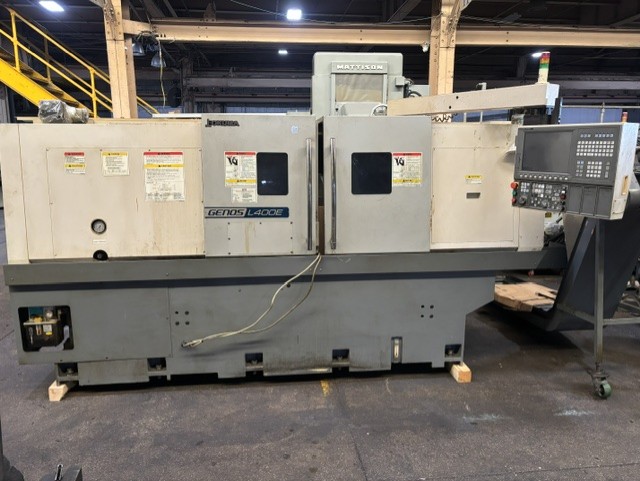 Okuma #Genos-L400E, CNC lathe, 20.4" swing, 48" centers, 10" chuck, 3.14" bore, A2-8, 12 turret, 25-3000 RPM
