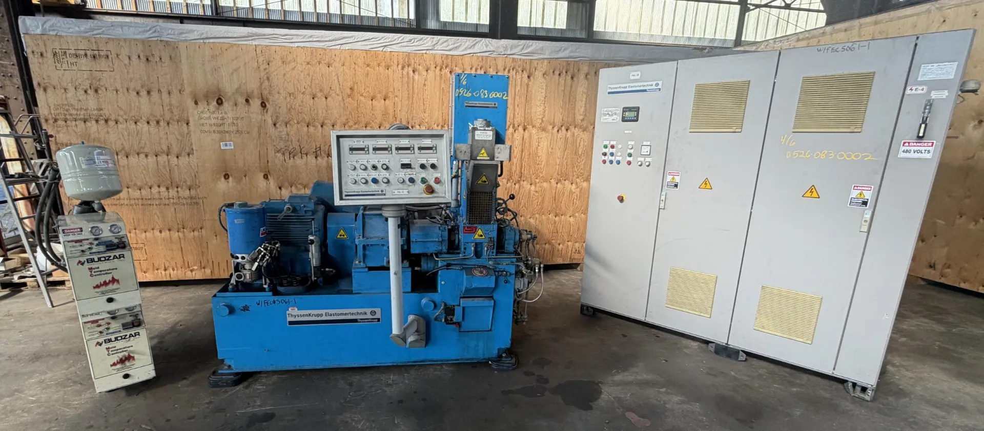 Krupp HF Technolab #GK-1.5E, internal rotor mixer, 1.5 liter chamber, 1 liter working volume, jacketed