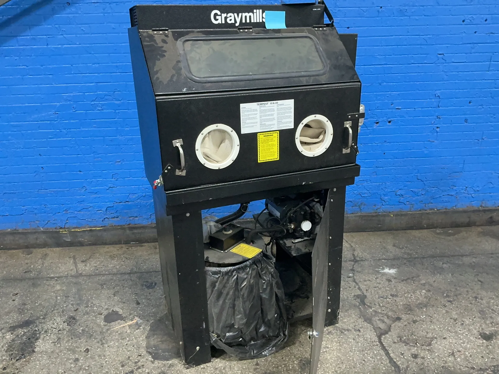 Graymills #TEMPEST-10, high pressure spray parts washer, 1 HP, 1725 RPM, 9/4.9-4.5 A, 115/208-230 V., 1 Ph.