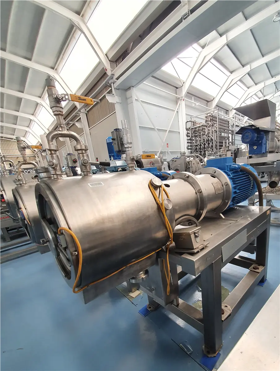 Bertocchi #DT800, turbo extractor, Stainless Steel, 1-200 T/h, 73 HP, hot extraction, alveolar &