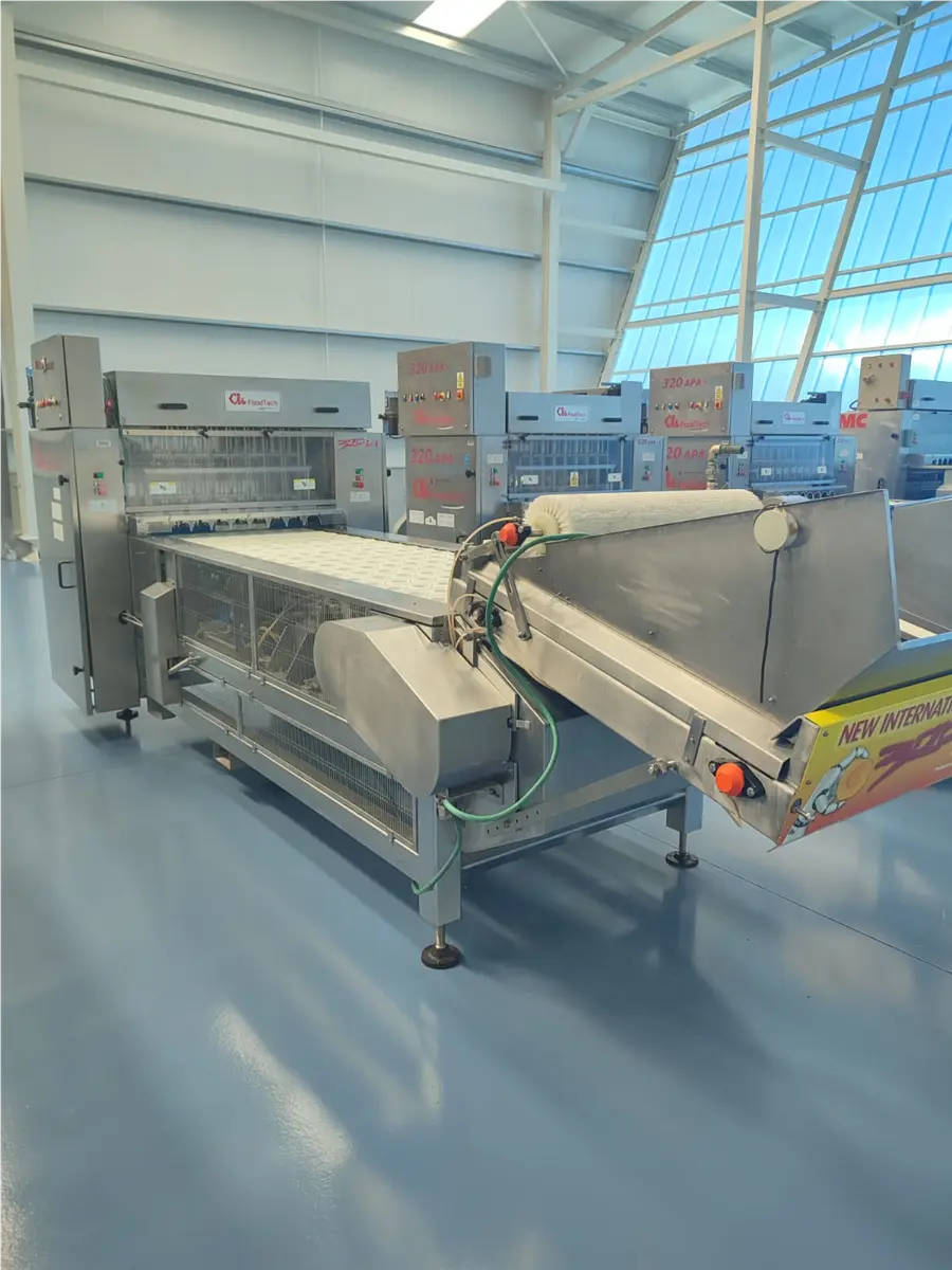 CTI #320-APA, peach pitter halver, Stainless Steel, 320 fruits/minute, freestone & clingstone, 4 HP, 400 V.